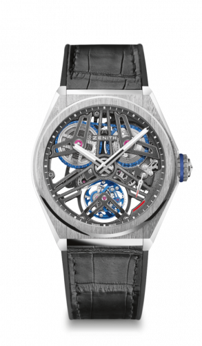replica Zenith - 40.9000.4805/75.R582 Defy Fusee Tourbillon Platinum / Skeleton / Alligator watch