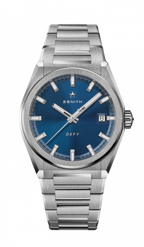 replica Zenith - 95.9000.670/51.M9000 Defy Classic Titanium / Blue / Bracelet watch - Click Image to Close