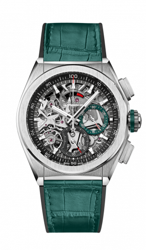 replica Zenith - 95.9004.9004/78.R589 Defy El Primero 21 Titanium / Skeleton / Alligator / Vendôme Limited Edition watch