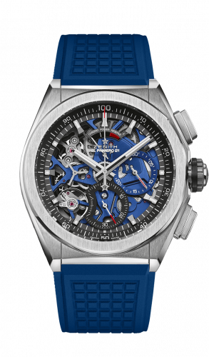 replica Zenith - 95.9002.9004/78.R590 Defy El Primero 21 Titanium / Skeleton / Rubber watch - Click Image to Close