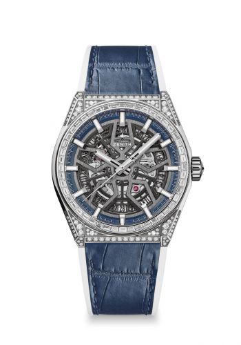 replica Zenith - 32.9001.670/78.R590 Defy Classic Titanium / Diamond / Skeleton / Alligator watch