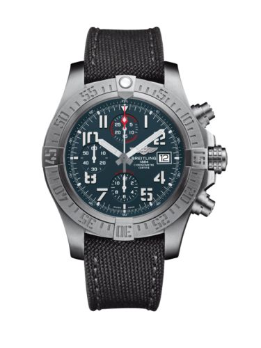 replica Breitling - E13383101M2W1 Avenger Bandit Titanium / Titanium Gray / White Hands / Military / Pin watch - Click Image to Close