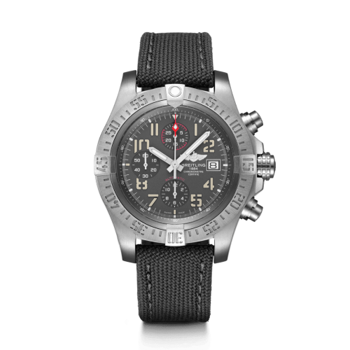 replica Breitling - E13383101M1W1 Avenger Bandit Titanium / Titanium Gray / Silver Hands / Military / Pin watch - Click Image to Close
