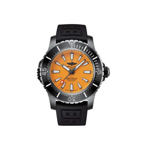 Fake breitling watch - E17369241I1S1 Superocean II 48 Titanium / Yellow / Rubber / Pin