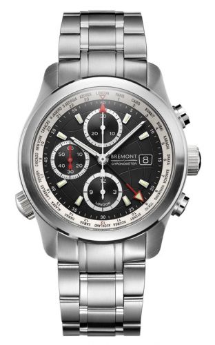 replica Bremont - ALT1WTBKbr ALT1-WT Worldtimer Black Bracelet watch