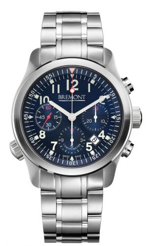 replica Bremont - ALT1PBLbr ALT1-P Pilot Blue Bracelet watch - Click Image to Close