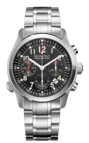 replica Bremont - ALT1PBKbr ALT1-P Pilot Black Bracelet watch