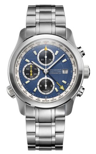 replica Bremont - ALT1WTBLbr ALT1-WT Worldtimer Blue Bracelet watch - Click Image to Close