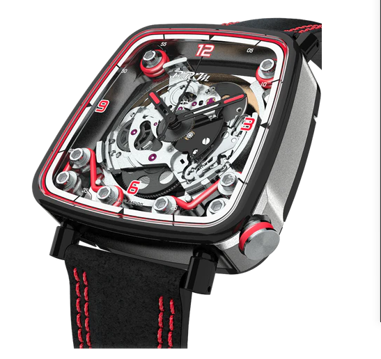 replica B.R.M. Watches FF39-40 Grey Titanium Black PVD Red