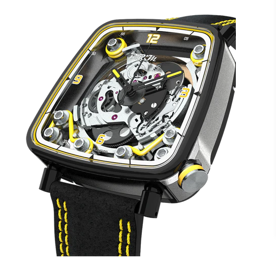 replica B.R.M. Watches FF39-40 Grey Titanium Black PVD Yellow - Click Image to Close