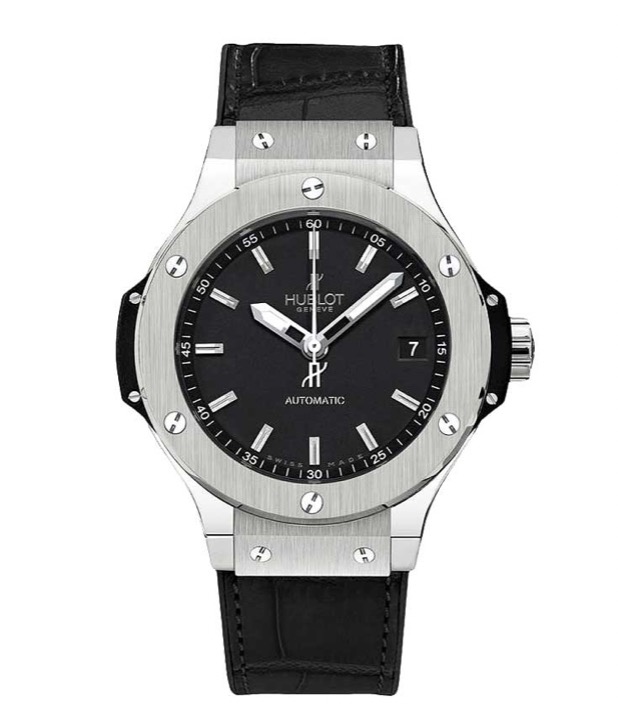 replica Hublot Big Bang 38mm Automatic in Steel on Black Rubber or Alligator Strap with Mat Black Dial 365.SX.1170.LR - Click Image to Close