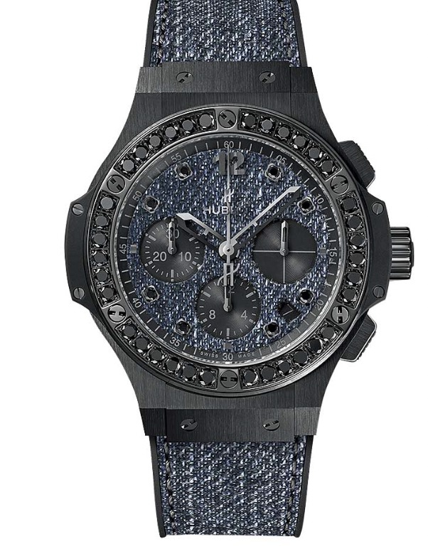 replica Hublot Big Bang Jeans 41mm Automatic in Black Ceramic with Black Diamond Bezel On Blue Jeans Strap with Blue Jeans Dial 341.CX.2740.NR.1200.JEANS - Click Image to Close