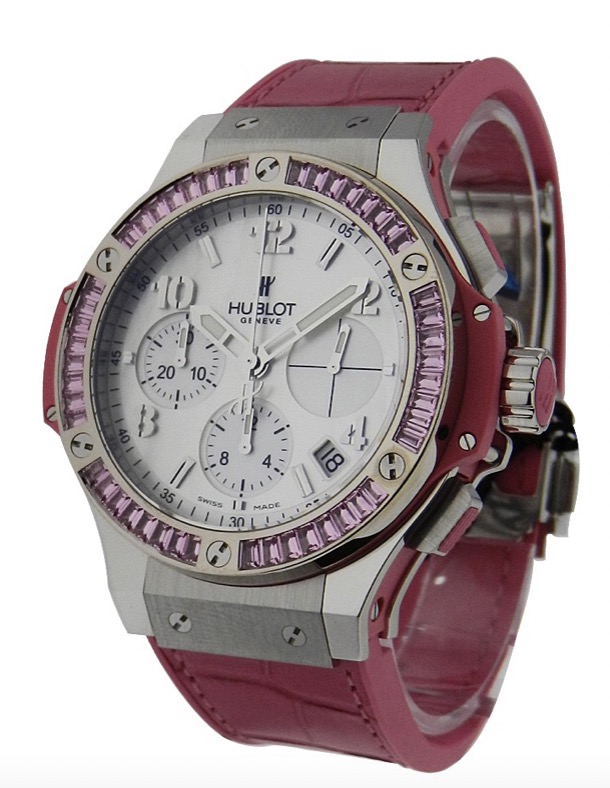 replica Hublot Big Bang 41mm Tutti Frutti in Steel on Rubber Strap with Mother of Pearl Dial 341.SP.6010.LR.1933