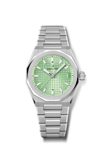 replica Zenith - 03.9400.670/61.I001 Defy Skyline 36 Stainless Steel / Green watch