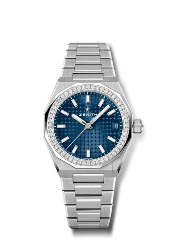 replica Zenith - 16.9400.670/51.I001 Defy Skyline 36 Stainless Steel - Diamond / Blue watch
