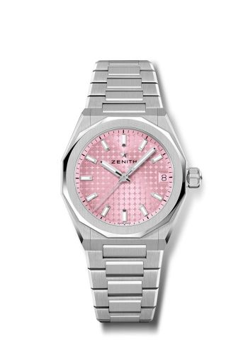 replica Zenith - 03.9400.670/18.I001 Defy Skyline 36 Stainless Steel / Pink watch