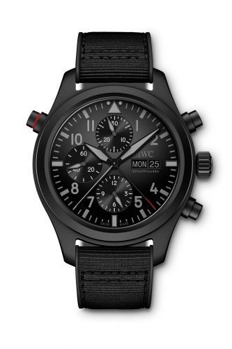 replica IWC - IW3718-15 Pilot's Watch Double Chronograph Top Gun Ceratanium watch
