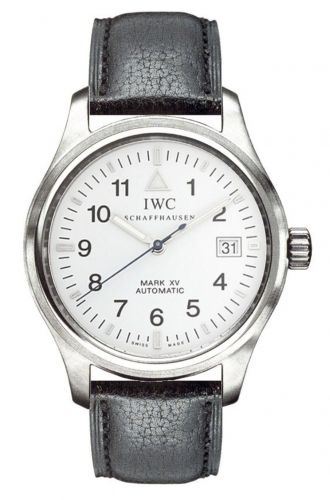 replica IWC - IW3253-09 Pilot's Watch Mark XV Stainless Steel / White / Strap watch - Click Image to Close