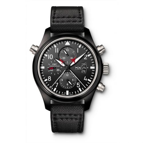 replica IWC - IW3799-01 Pilot's Watch Double Chronograph Top Gun watch