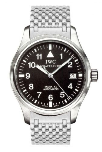 replica IWC - IW3253-02 Pilot's Watch Mark XV Stainless Steel / Black / Bracelet watch