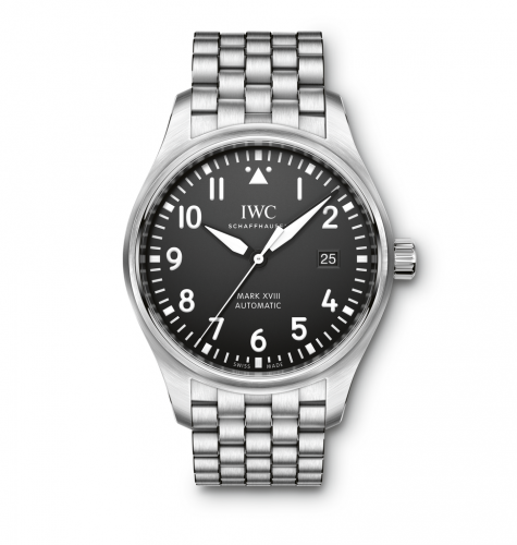 replica IWC - IW3270-15 Pilot's Watch Mark XVIII Stainless Steel / Black / Bracelet watch