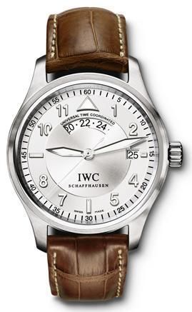 replica IWC - IW3251-07 Pilot's Watch Spitfire UTC Stainless Steel / Silver / Strap watch