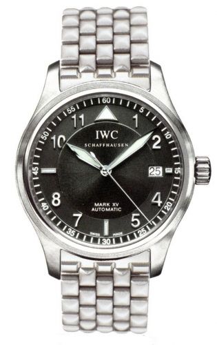 replica IWC - IW3253-12 Pilot's Watch Mark XV Spitfire Stainless Steel / Black / Bracelet watch - Click Image to Close