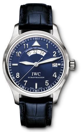 replica IWC - IW3251-09 Pilot's Watch Spitfire UTC Stainless Steel / Silver / Strap watch