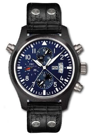 replica IWC - IW3799-04 Pilot's Watch Double Chronograph Top Gun Carlson watch