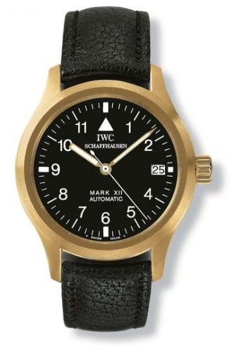 replica IWC - IW3241-03 Pilot's Watch Mark XII Yellow Gold / Black / Strap watch