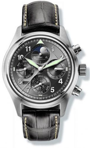 replica IWC - IW3757-03 Pilot's Watch Spitfire Chronograph Perpetual Calendar Stainless Steel / Black / Sincere watch
