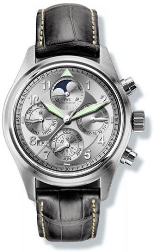 replica IWC - IW3757-05 Pilot's Watch Spitfire Chronograph Perpetual Calendar Stainless Steel / Silver / Sincere watch