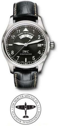 replica IWC - IW3251-09/1 Pilot's Watch Spitfire UTC Platinum / Black / Tim Mercer watch