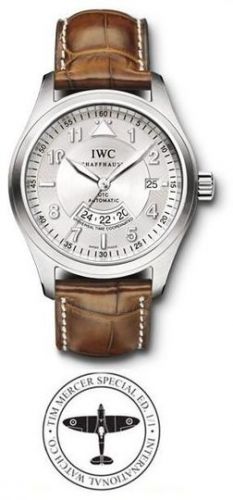 replica IWC - IW3251-09/2 Pilot's Watch Spitfire UTC Platinum / Silver / Tim Mercer watch