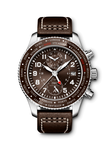 replica IWC - IW3950-03 Pilot’s Watch Timezoner Chronograph 80 Years Flight to New York watch - Click Image to Close