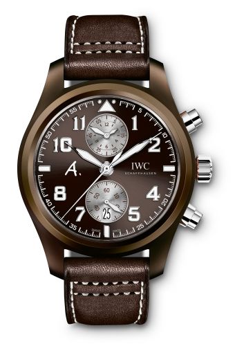replica IWC - IW3880-05 Pilot's Watch Chronograph Edition Antoine De Saint Exupery Edition The Last Flight Platinum watch - Click Image to Close