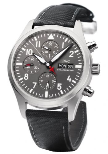 replica IWC - IW3717-14 Pilot's Watch Chronograph Stainless Steel / Patrouille Suisse watch