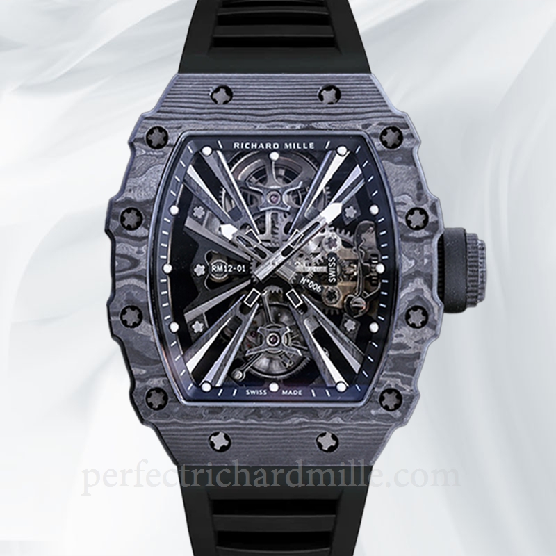 replica Richard Mille RM12-01 Men Automatic Dot Rubber Band watch - Click Image to Close