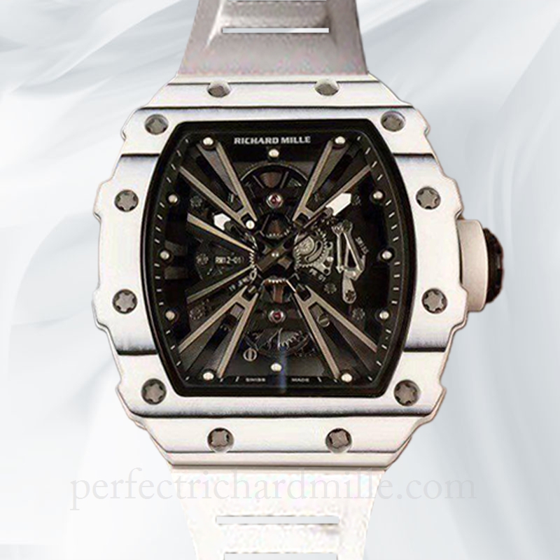 replica Richard Mille RM12-01 Mechanical Men Transparent Dial watch
