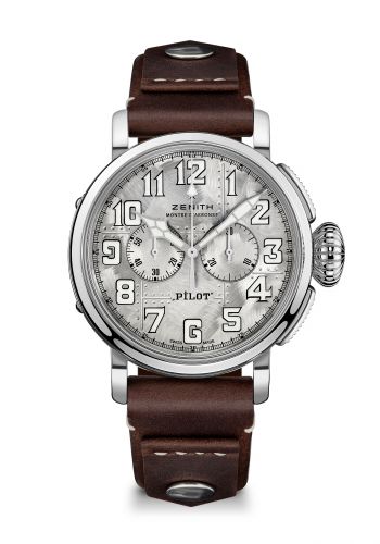 replica Zenith - 05.2430.4069/17.I011 Pilot Type 20 Chronograph Silver watch - Click Image to Close