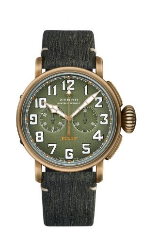replica Zenith - 29.2430.4069/63.I001 Pilot Type 20 Chronograph Adventure Bronze / Khaki / Matrix watch