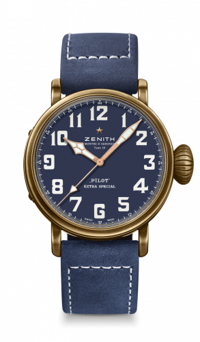replica Zenith - 29.2430.679/57.C808 Pilot Type 20 Extra Special 45mm Bronze / Blue watch