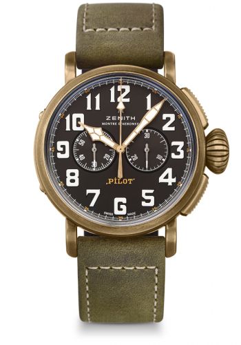 replica Zenith - 29.2430.4069/21.C800 Pilot Type 20 Extra Special Chronograph Bronze / Black watch