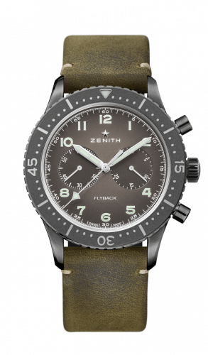 replica Zenith - 11.2240.405/21.C773 Cronometro Tipo CP-2 Flyback Aged Steel / Slate watch