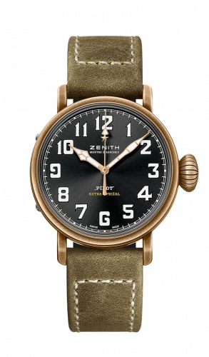 replica Zenith - 29.1940.679/21.C800 Pilot Type 20 Extra Special Bronze / Black / Strap watch