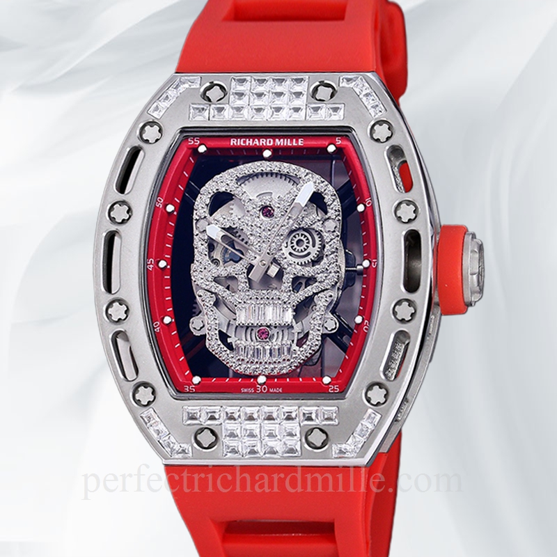 replica Richard Mille RM 052 Automatic Men Rubber Band Stainless Steel watch - Click Image to Close