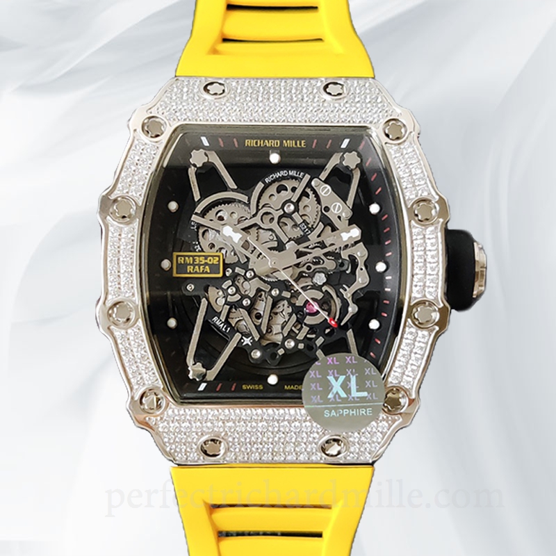 replica Richard Mille RM35-02 Men Mechanical Rubber Band Watch - Click Image to Close