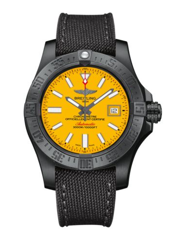 replica Breitling - M17331E2.I530.109W Avenger II Seawolf Black Steel / Cobra Yellow / Military / Limited Edition watch - Click Image to Close