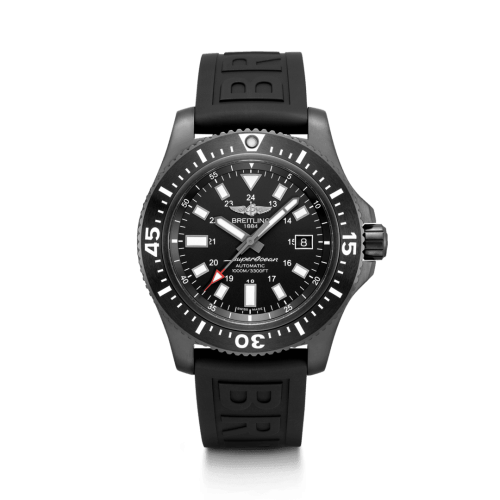 Fake breitling watch - M17393131B1S1 Superocean 44 Special Blacksteel / Black / Rubber / Folding