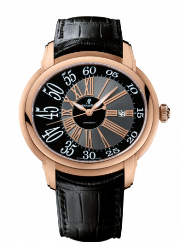 replica Audemars Piguet - 15320OR.OO.D002CR.01 Millenary Self-Winding Pink Gold / Black watch - Click Image to Close